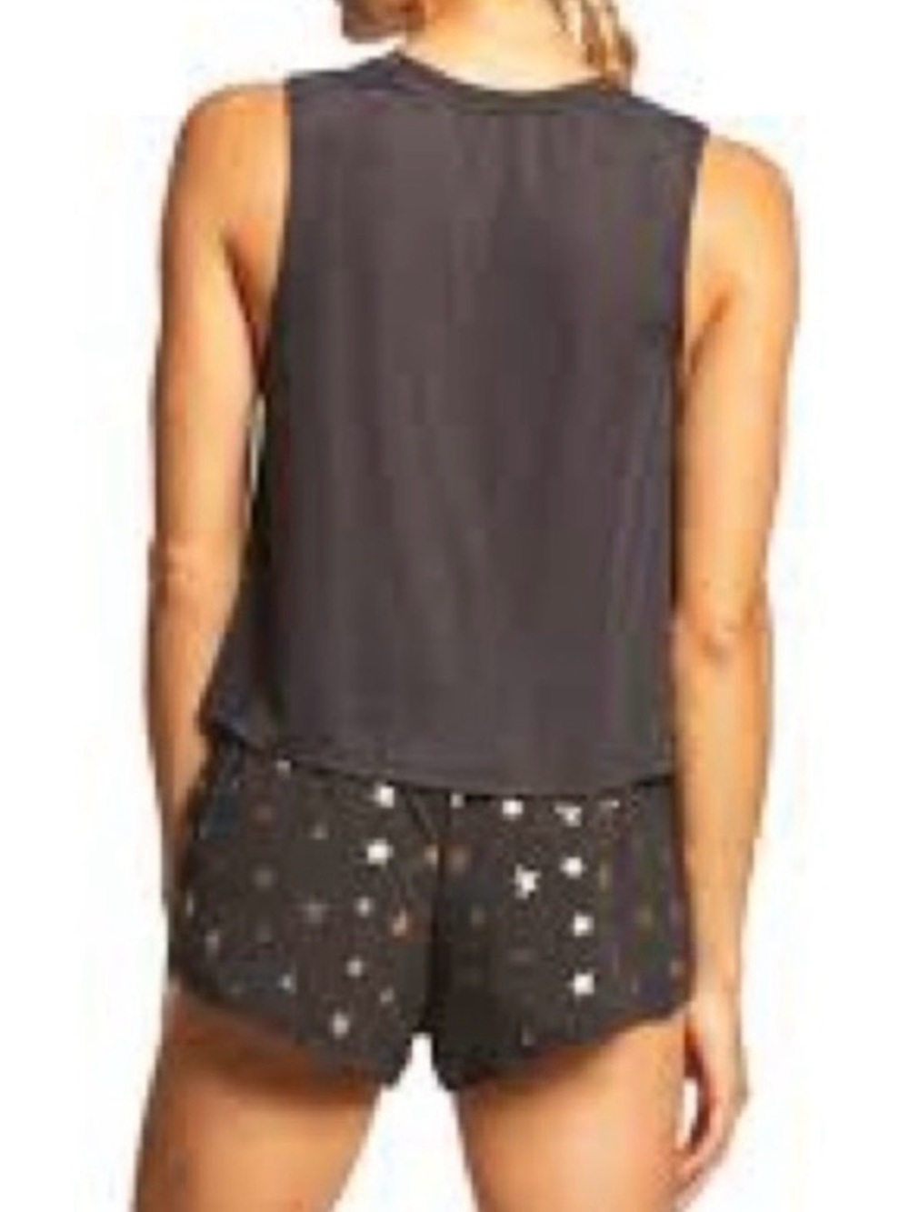 Spiritual Gangster Stars Perfect Lounge Preppy Witchy Goth Grunge Short Shorts L - Picture 2 of 5